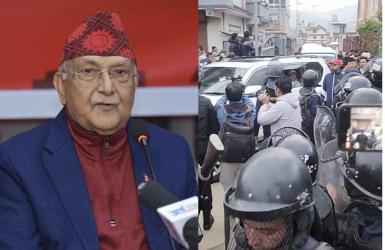 पूर्व प्रधानमन्त्री ओली र पूर्व गृहमन्त्री लेखक पक्राउ